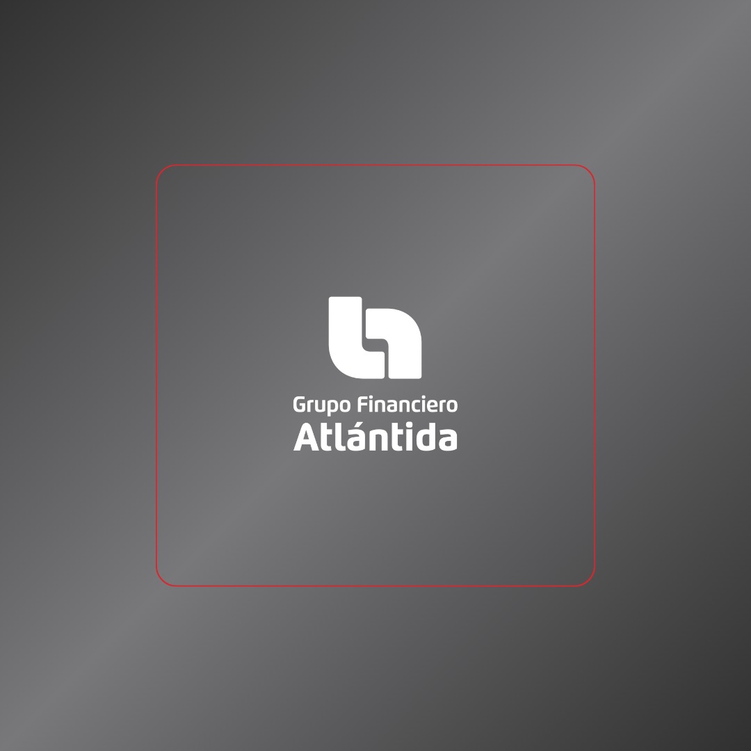 Grupo Financiero Atlantida sobre fondo gris